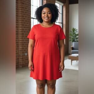 LOFT Plus Bold Red dress NEW Size 18